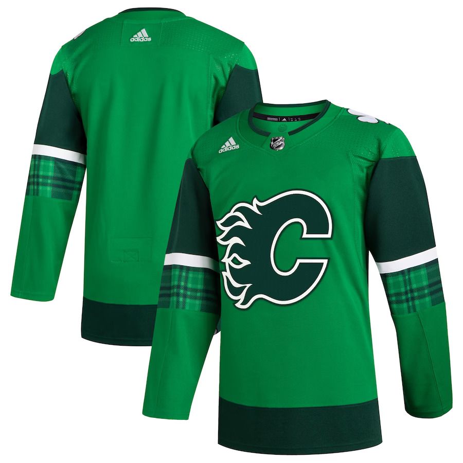 Men Calgary Flames adidas Kelly Green 2023 St. Patricks Day Primegreen Authentic NHL Jersey->calgary flames->NHL Jersey